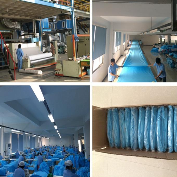 La capa llena disponible del laboratorio de la manga del PE modificó el diseño para requisitos particulares para la fábrica de la electrónica/la fábrica de la comida
