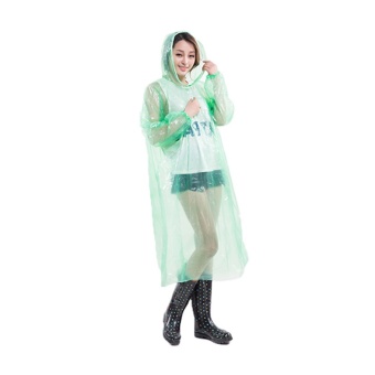 Impermeable plástico para mujer de las fundas largas con la capilla, capas disponibles amarillas del laboratorio