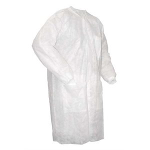 Vestidos pacientes disponibles modificados para requisitos particulares del examen, capa impermeable del laboratorio del blanco