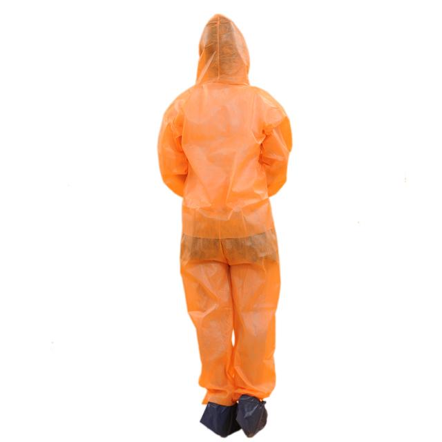 Vestido quirúrgico no tejido disponible S-5XL con la capilla y botines para los adultos