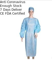 Los vestidos médicos ligeros modificados para requisitos particulares del aislamiento para rechazan el líquido/el polvo