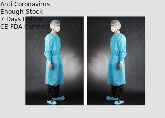 Prenda impermeable a prueba de polvo de la ropa protectora médica disponible de encargo del tamaño