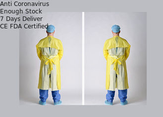 El doctor disponible impermeable Gown, delantales disponibles lisos con las mangas