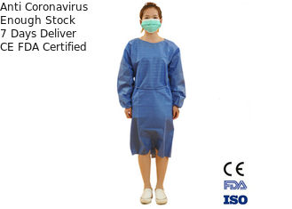 Altos vestidos médicos disponibles protectores con tamaño de S-5XL y la pulsera elástico