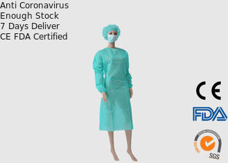 Alta elasticidad verde disponible cómoda del vestido quirúrgico arriba eficaz