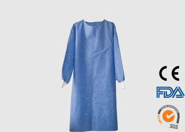 Vestidos médicos del aislamiento del certificado del CE, delantales disponibles azules el 120*140cm