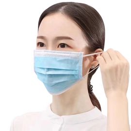Máscara disponible perfecta de la boca del polvo anti-bacteriano no tejido de la mascarilla de 3 capas