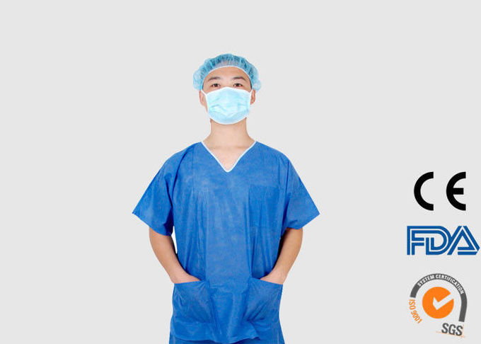 Médico disponible del material plástico de los PP friega con las fundas cortas