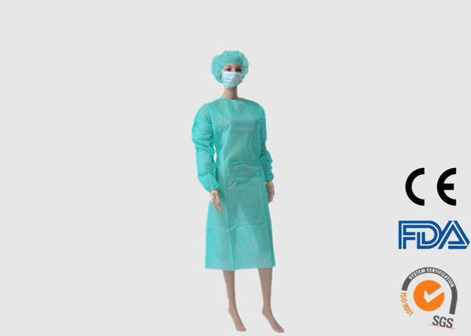 Alta elasticidad verde disponible cómoda del vestido quirúrgico arriba eficaz
