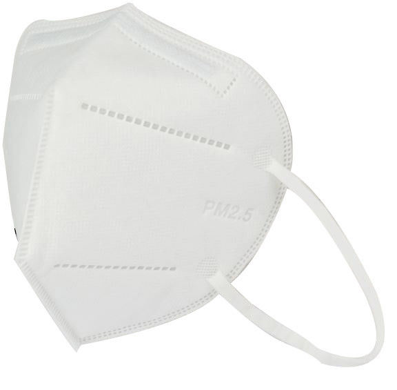 Máscara disponible antipolvo no tejida plegable plana de la tela de la máscara FFP2 del doblez vertical